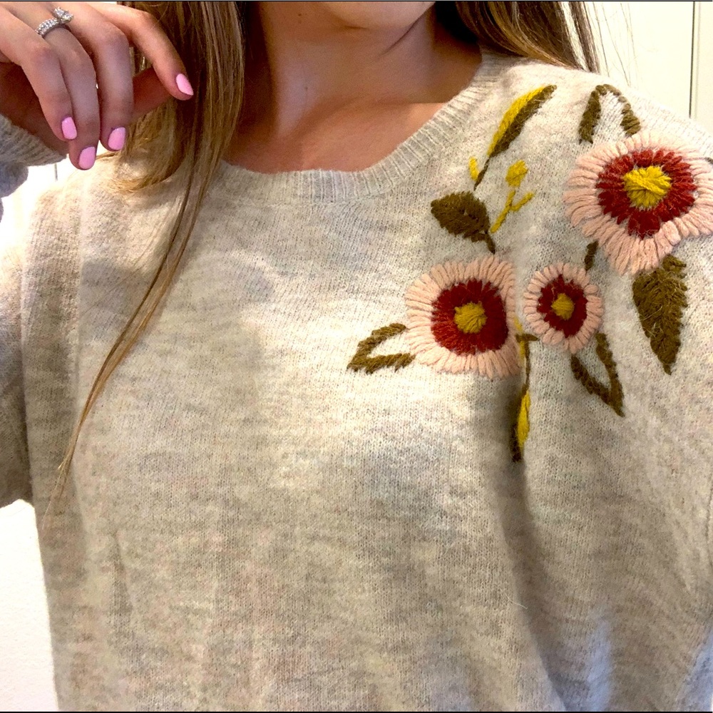 🌹 ADORABLE CROTCHET FLOWER SWEATER 🌹